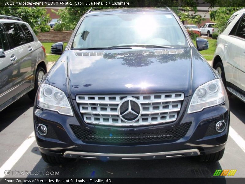 Capri Blue Metallic / Cashmere 2011 Mercedes-Benz ML 350 4Matic