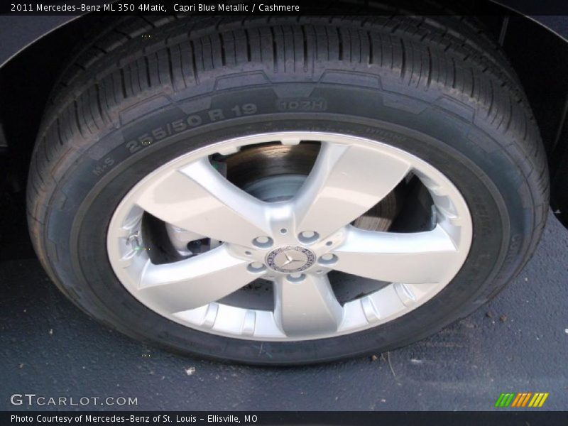 Capri Blue Metallic / Cashmere 2011 Mercedes-Benz ML 350 4Matic