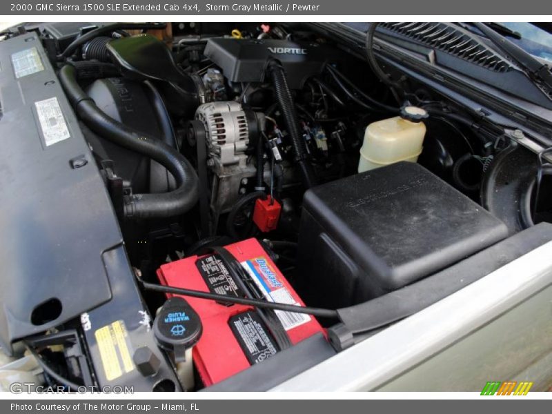 Storm Gray Metallic / Pewter 2000 GMC Sierra 1500 SLE Extended Cab 4x4