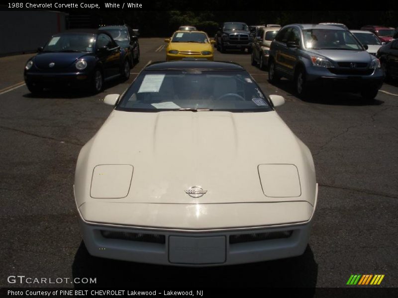 White / White 1988 Chevrolet Corvette Coupe