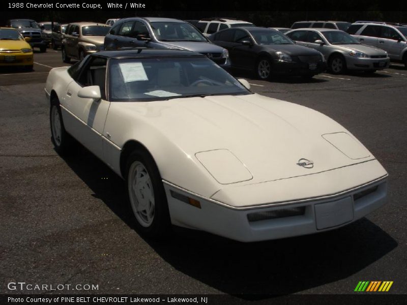 White / White 1988 Chevrolet Corvette Coupe