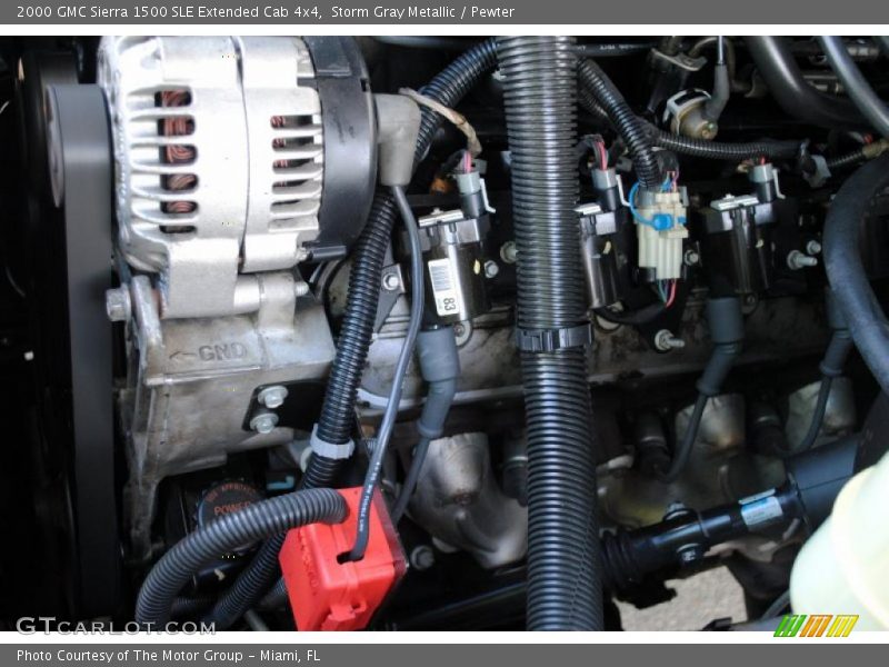 Storm Gray Metallic / Pewter 2000 GMC Sierra 1500 SLE Extended Cab 4x4