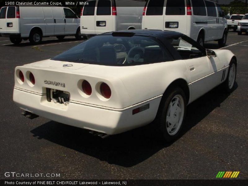 White / White 1988 Chevrolet Corvette Coupe