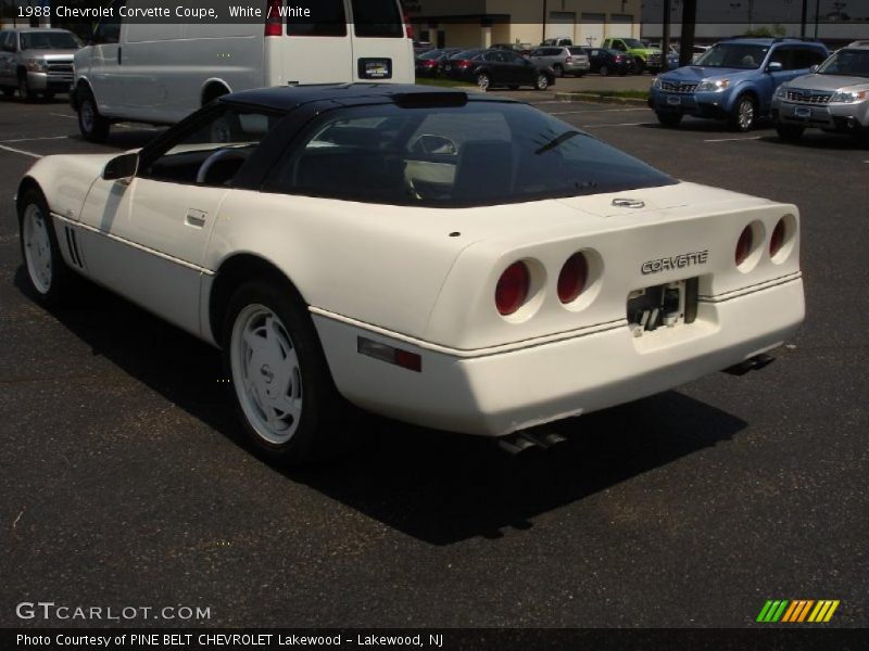 White / White 1988 Chevrolet Corvette Coupe