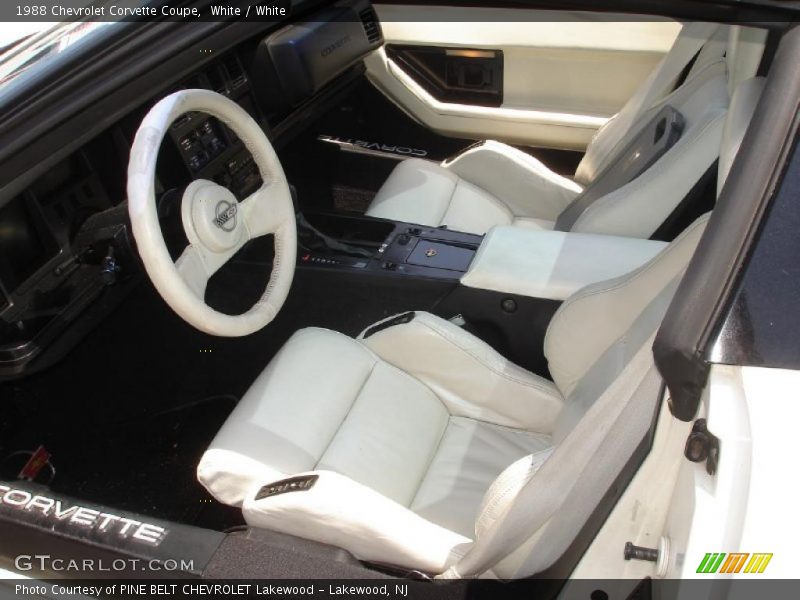  1988 Corvette Coupe White Interior