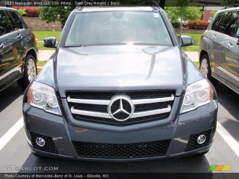 Steel Grey Metallic / Black 2011 Mercedes-Benz GLK 350 4Matic