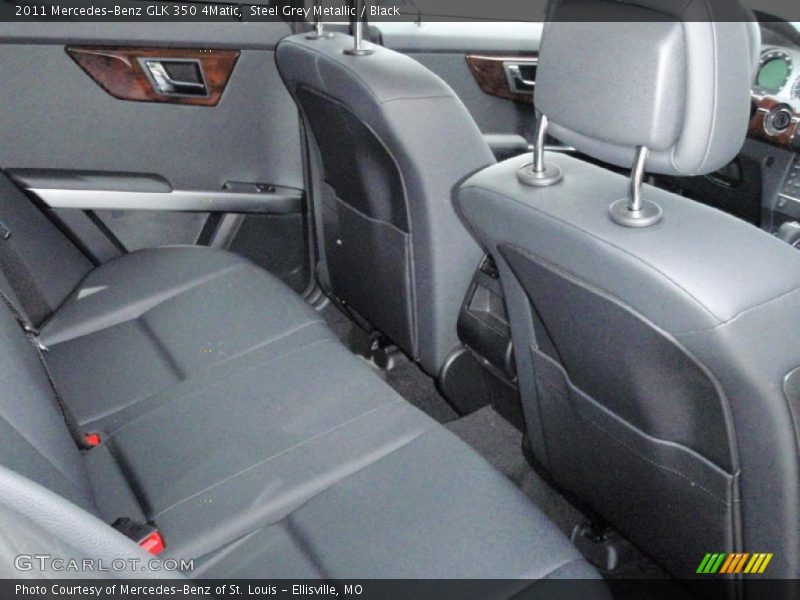 Steel Grey Metallic / Black 2011 Mercedes-Benz GLK 350 4Matic