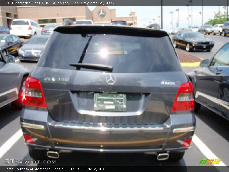 Steel Grey Metallic / Black 2011 Mercedes-Benz GLK 350 4Matic
