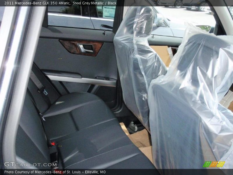 Steel Grey Metallic / Black 2011 Mercedes-Benz GLK 350 4Matic
