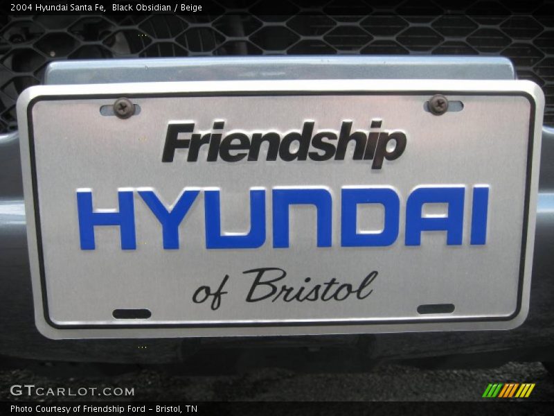 Black Obsidian / Beige 2004 Hyundai Santa Fe