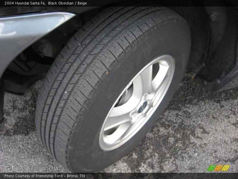 Black Obsidian / Beige 2004 Hyundai Santa Fe
