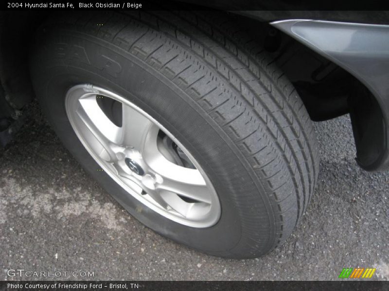 Black Obsidian / Beige 2004 Hyundai Santa Fe