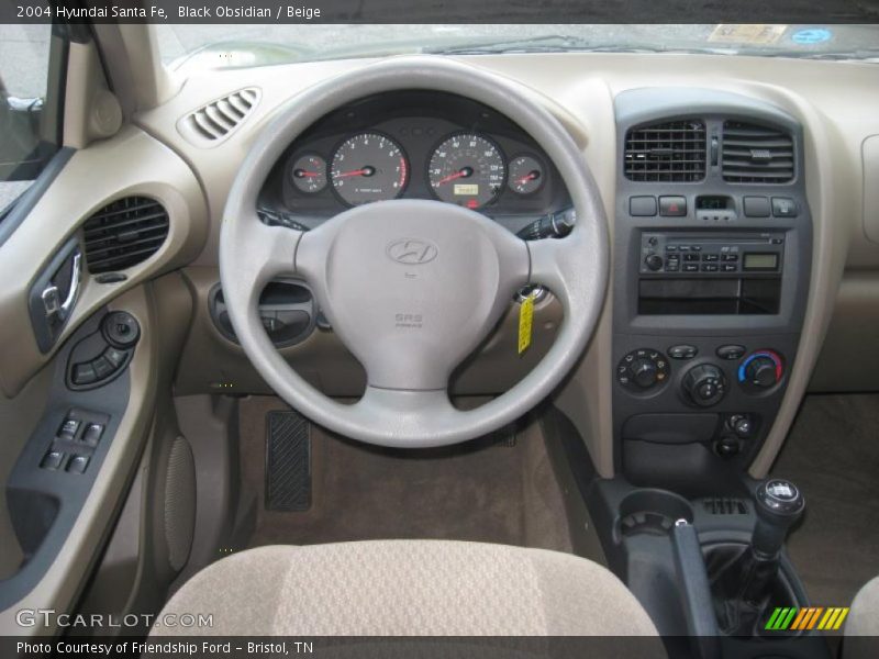 Dashboard of 2004 Santa Fe 