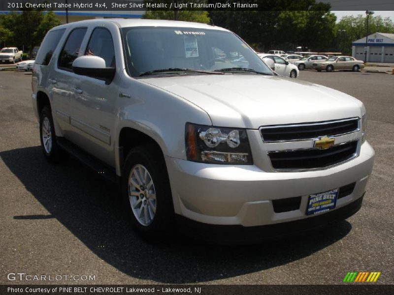 Sheer Silver Metallic / Light Titanium/Dark Titanium 2011 Chevrolet Tahoe Hybrid 4x4