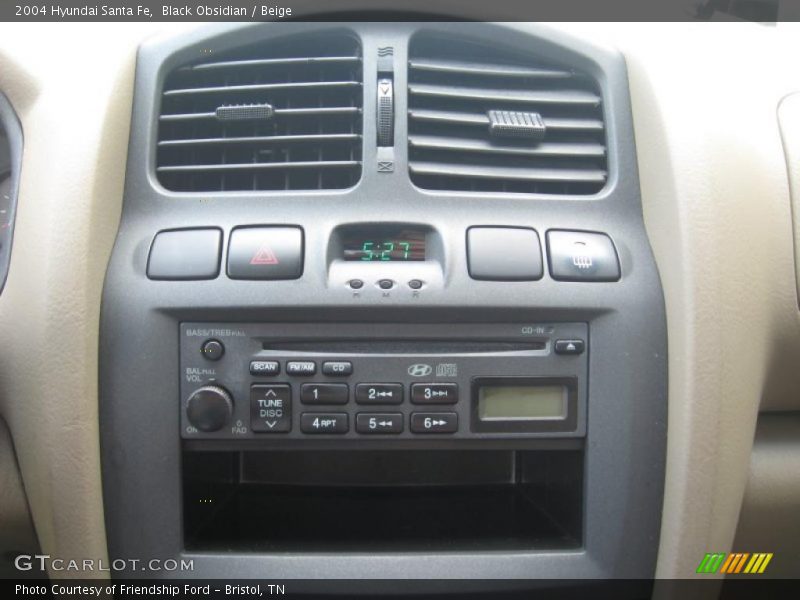 Controls of 2004 Santa Fe 