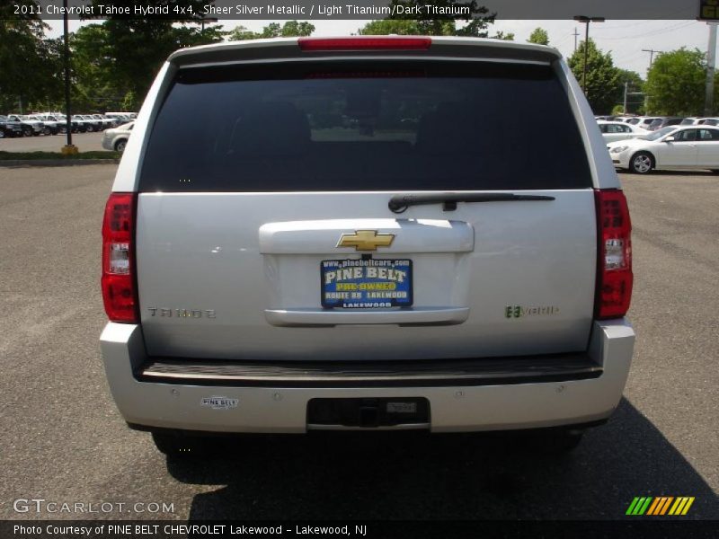 Sheer Silver Metallic / Light Titanium/Dark Titanium 2011 Chevrolet Tahoe Hybrid 4x4