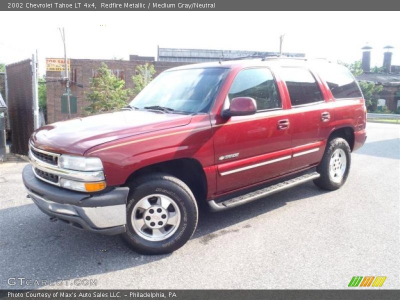 Redfire Metallic / Medium Gray/Neutral 2002 Chevrolet Tahoe LT 4x4