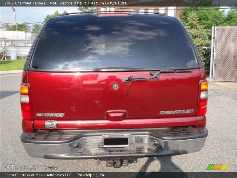 Redfire Metallic / Medium Gray/Neutral 2002 Chevrolet Tahoe LT 4x4