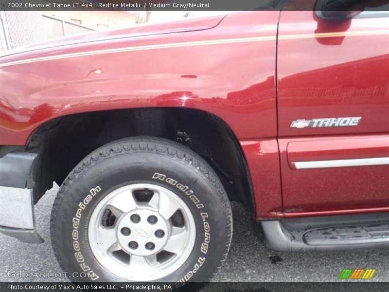 Redfire Metallic / Medium Gray/Neutral 2002 Chevrolet Tahoe LT 4x4