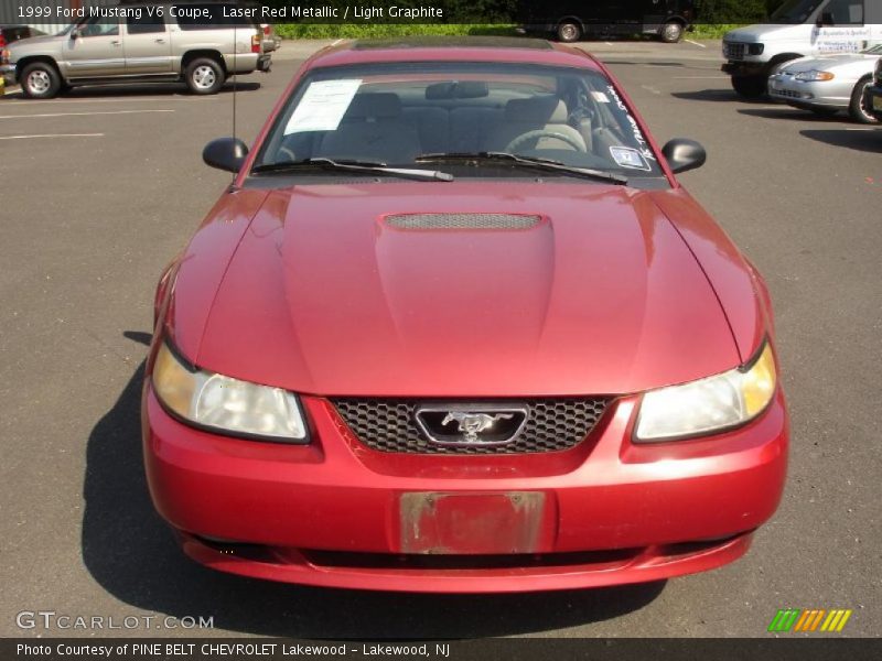 Laser Red Metallic / Light Graphite 1999 Ford Mustang V6 Coupe