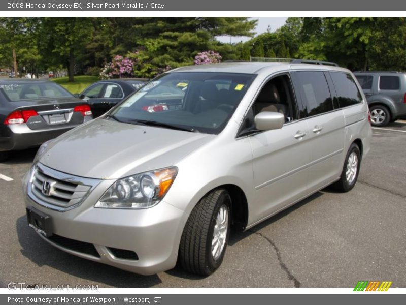 Silver Pearl Metallic / Gray 2008 Honda Odyssey EX