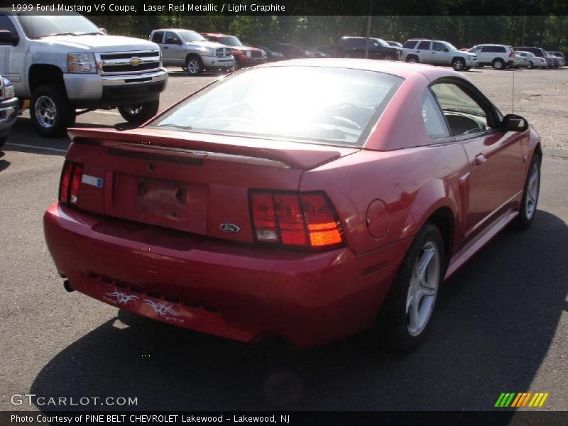 Laser Red Metallic / Light Graphite 1999 Ford Mustang V6 Coupe