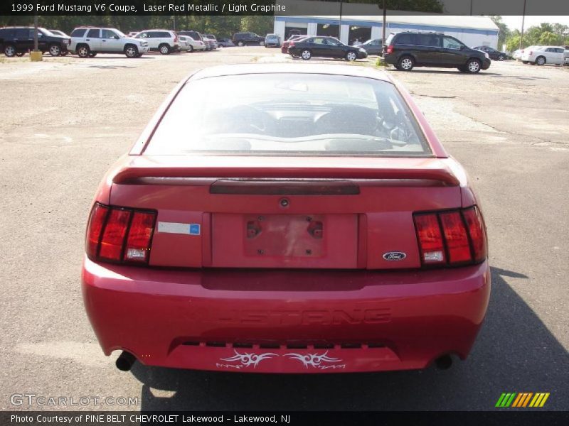 Laser Red Metallic / Light Graphite 1999 Ford Mustang V6 Coupe