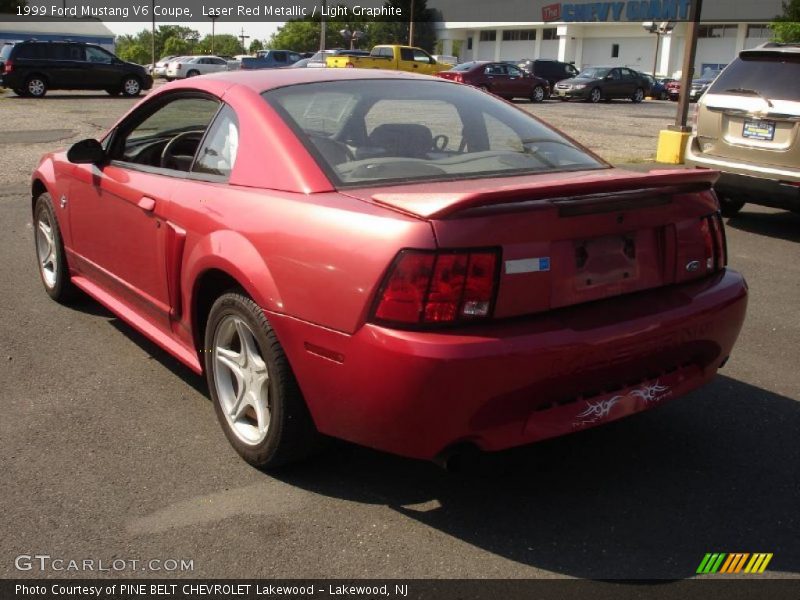 Laser Red Metallic / Light Graphite 1999 Ford Mustang V6 Coupe