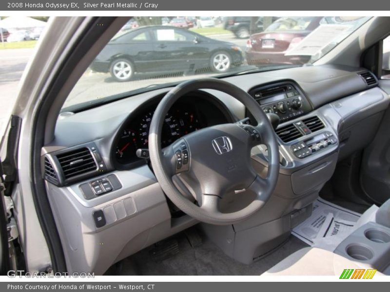 Silver Pearl Metallic / Gray 2008 Honda Odyssey EX