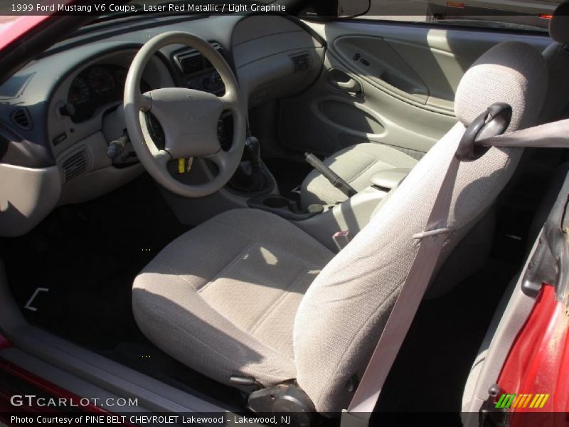 Laser Red Metallic / Light Graphite 1999 Ford Mustang V6 Coupe