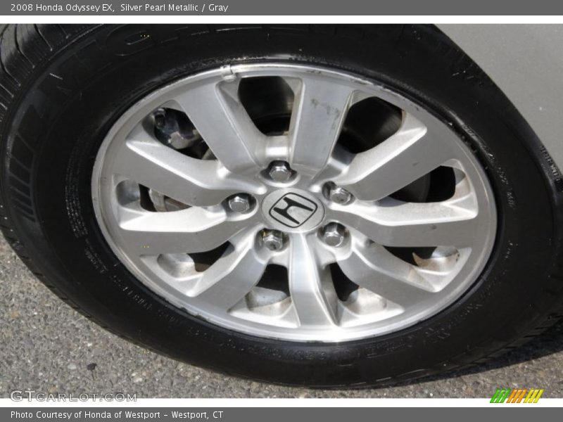 Silver Pearl Metallic / Gray 2008 Honda Odyssey EX