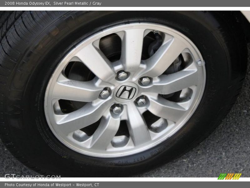 Silver Pearl Metallic / Gray 2008 Honda Odyssey EX