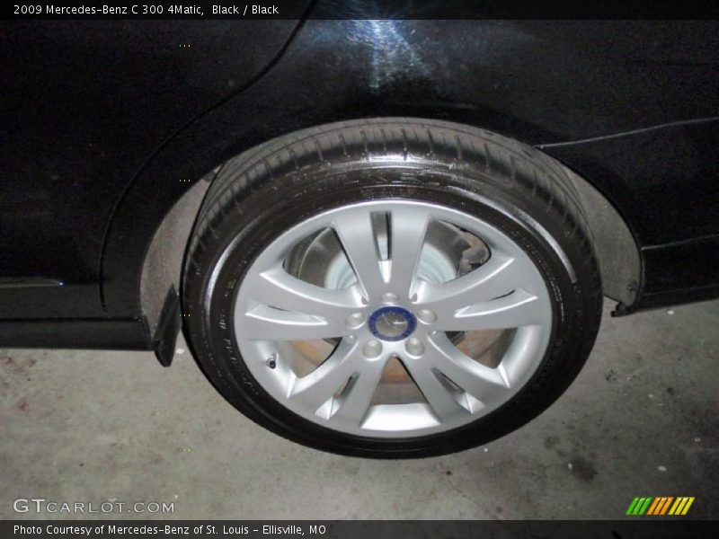 Black / Black 2009 Mercedes-Benz C 300 4Matic