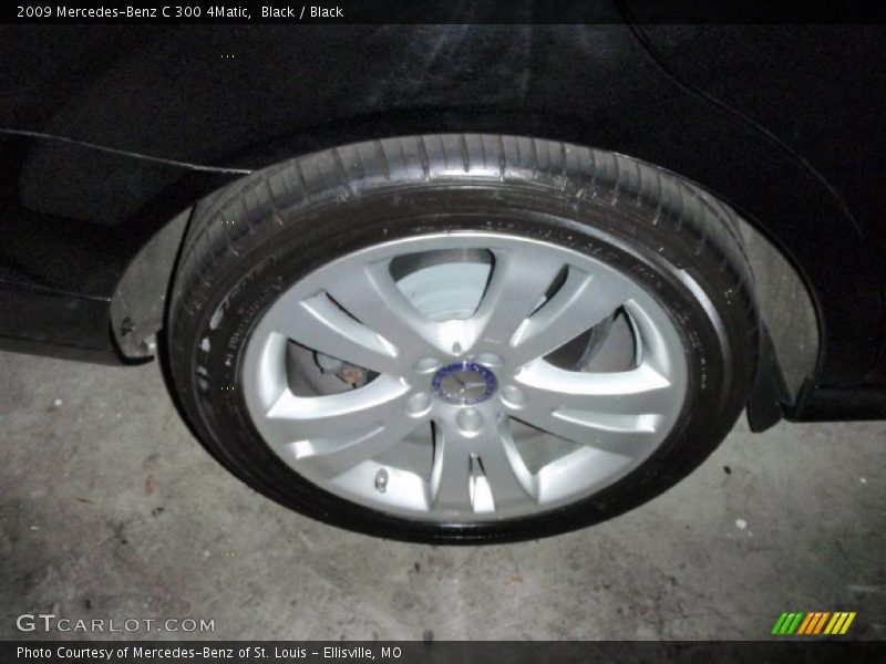 Black / Black 2009 Mercedes-Benz C 300 4Matic