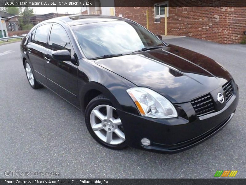 Onyx Black / Black 2006 Nissan Maxima 3.5 SE