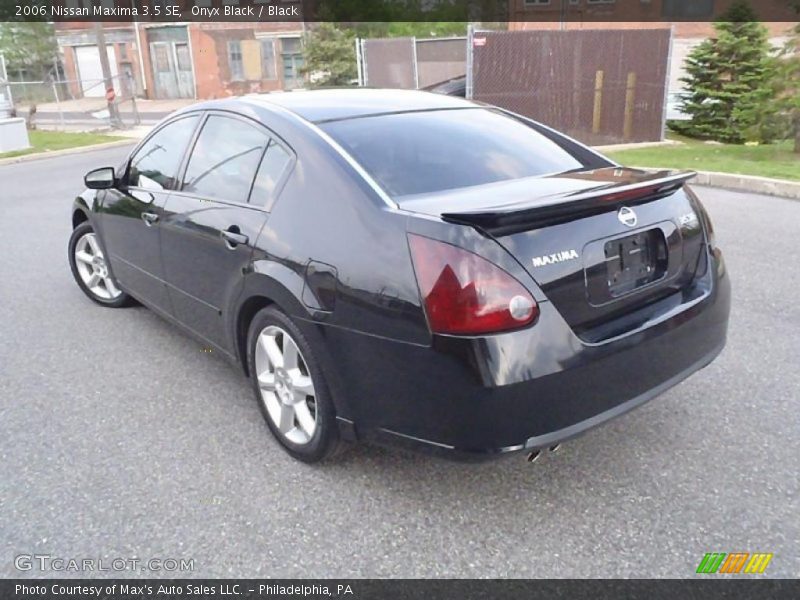Onyx Black / Black 2006 Nissan Maxima 3.5 SE