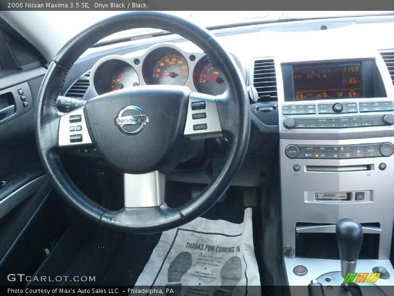 Onyx Black / Black 2006 Nissan Maxima 3.5 SE