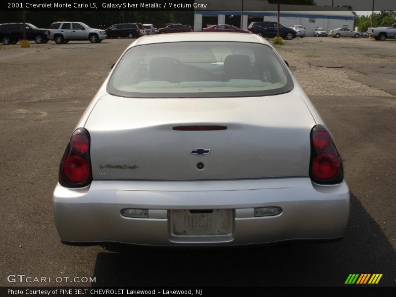 Galaxy Silver Metallic / Medium Gray 2001 Chevrolet Monte Carlo LS