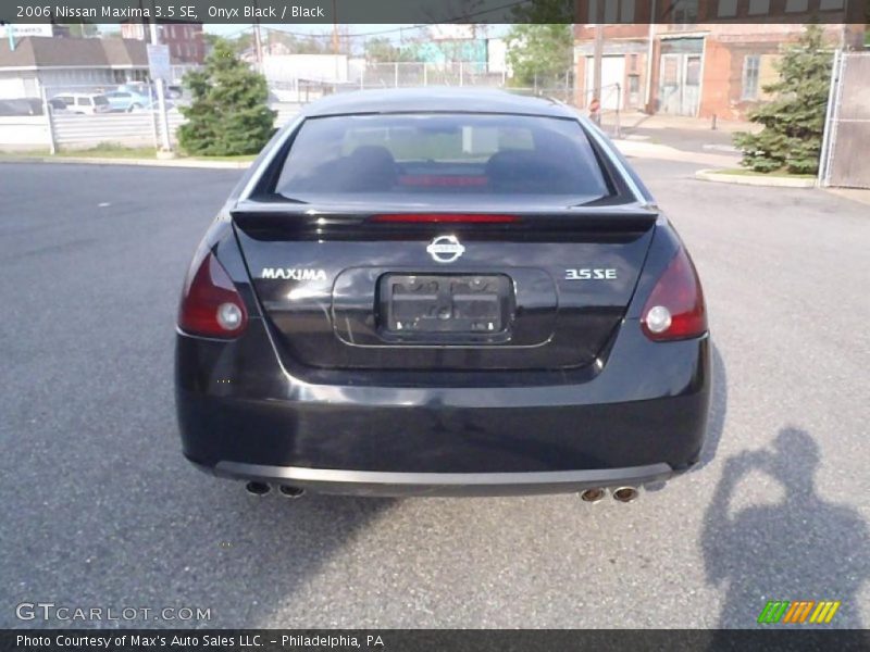 Onyx Black / Black 2006 Nissan Maxima 3.5 SE