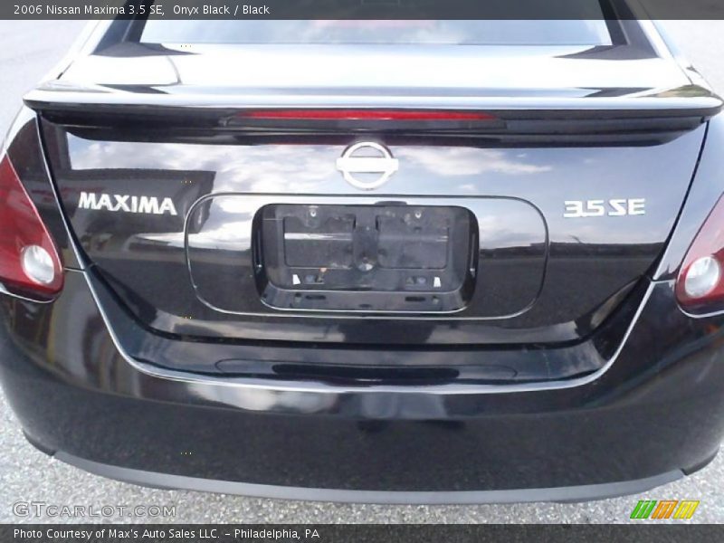 Onyx Black / Black 2006 Nissan Maxima 3.5 SE