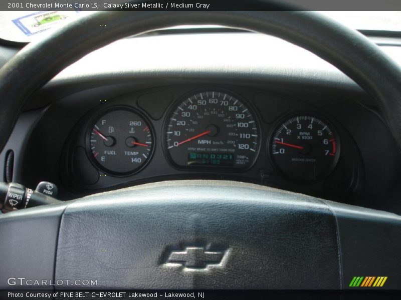 Galaxy Silver Metallic / Medium Gray 2001 Chevrolet Monte Carlo LS