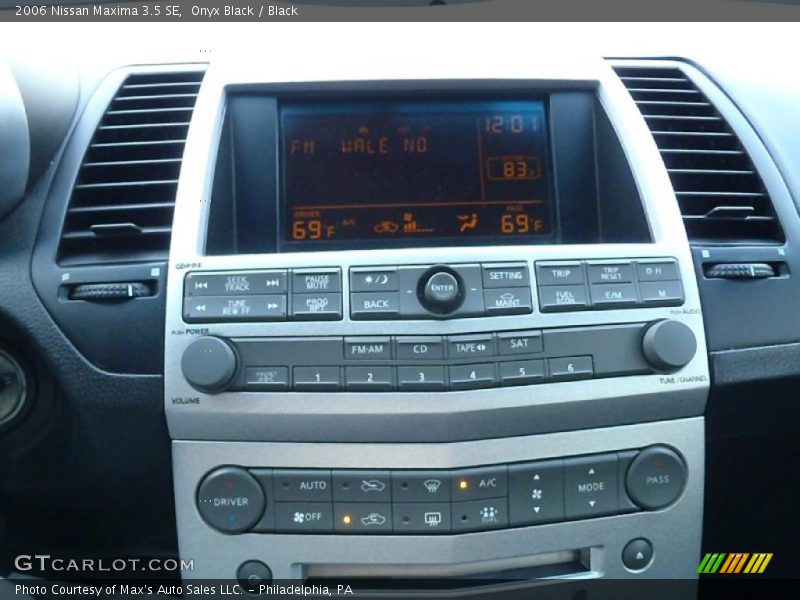 Onyx Black / Black 2006 Nissan Maxima 3.5 SE