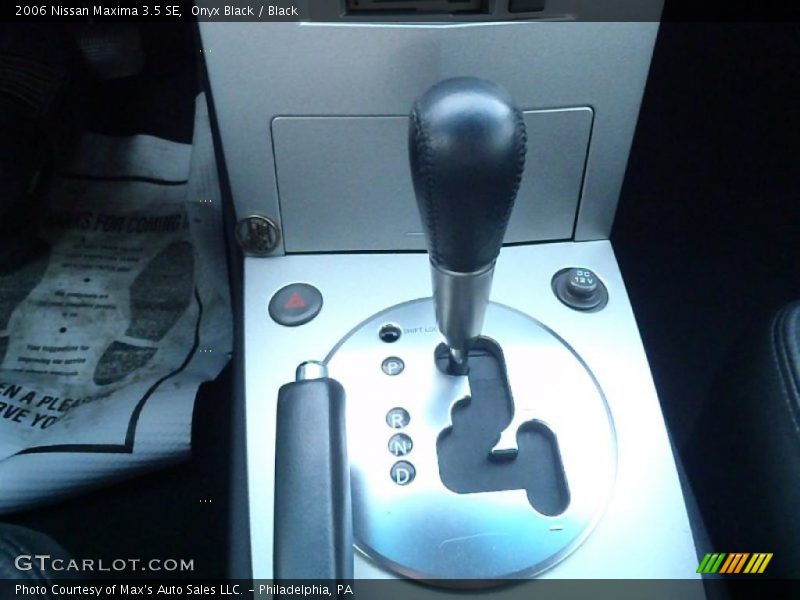 Onyx Black / Black 2006 Nissan Maxima 3.5 SE