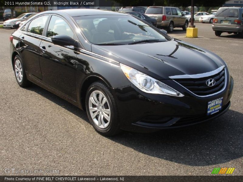 Midnight Black / Camel 2011 Hyundai Sonata GLS