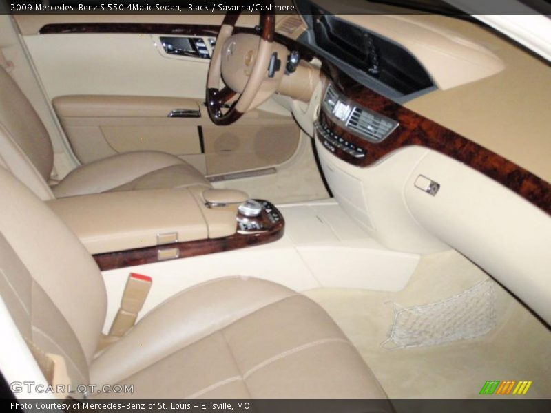 Black / Savanna/Cashmere 2009 Mercedes-Benz S 550 4Matic Sedan