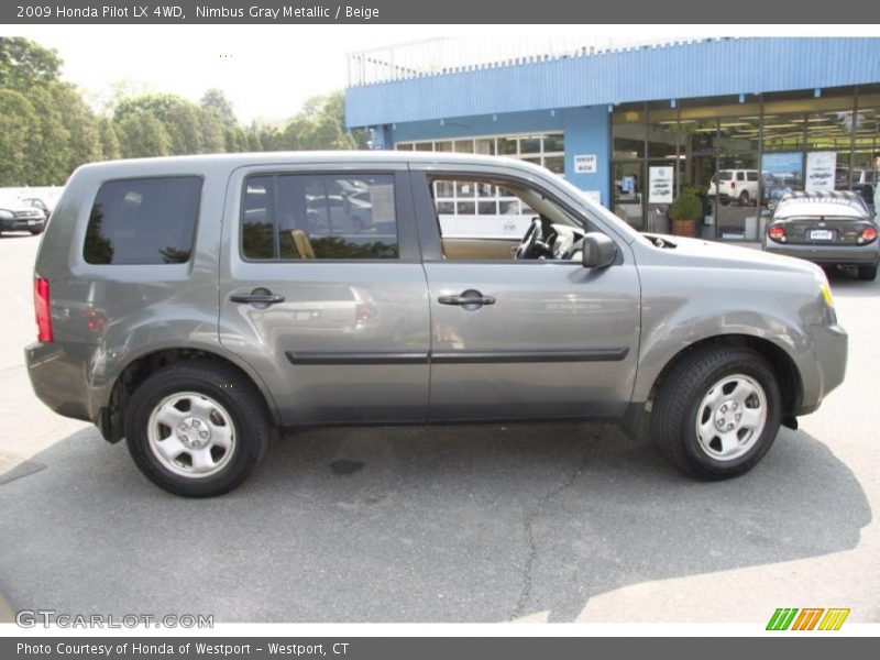 Nimbus Gray Metallic / Beige 2009 Honda Pilot LX 4WD