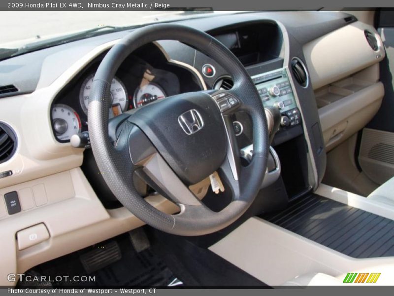  2009 Pilot LX 4WD Beige Interior
