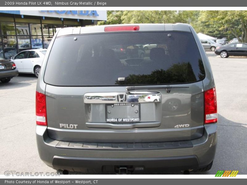 Nimbus Gray Metallic / Beige 2009 Honda Pilot LX 4WD