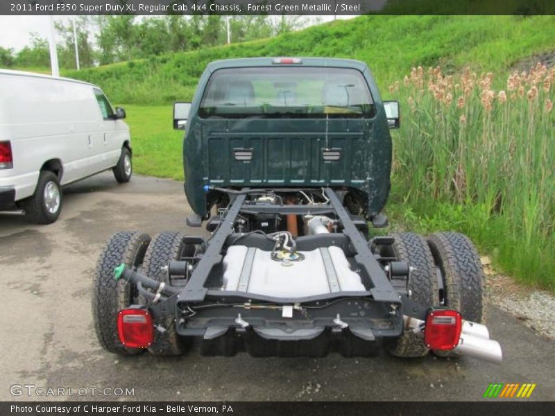 Forest Green Metallic / Steel 2011 Ford F350 Super Duty XL Regular Cab 4x4 Chassis
