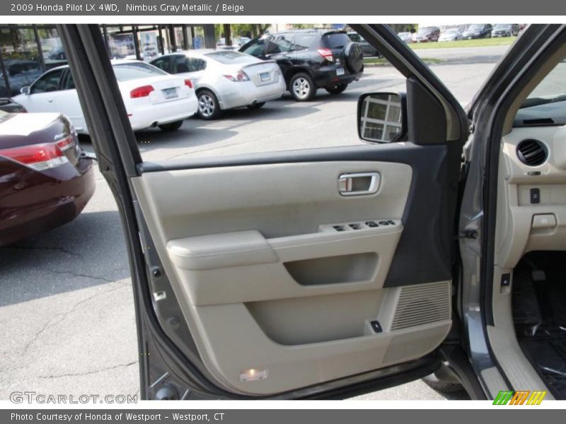 Nimbus Gray Metallic / Beige 2009 Honda Pilot LX 4WD